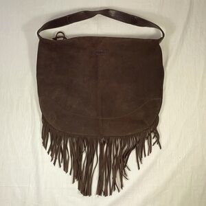 Ugg Australia Suede Fringe Hobo Bag Shoulder Purse Handbag